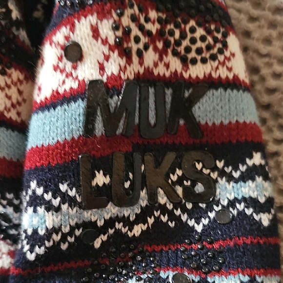 Muk Luks Cabin Socks Size L–XL (8–10) NWT Cozy Knit Slipper Socks - Picture 10 of 10